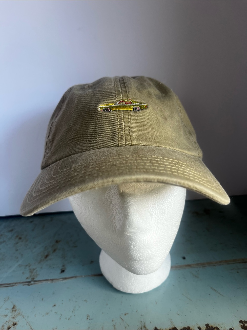 OTTO Canvas Yellow Corvette Embroidered Hat